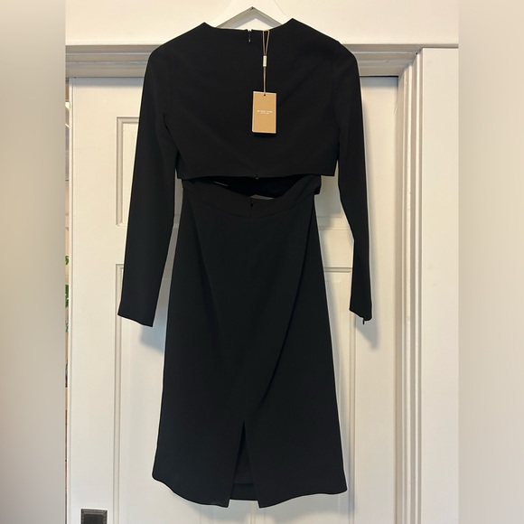 Michael Kors Collection black cut out crisscross dress sz 2/4 - Picture 6 of 7